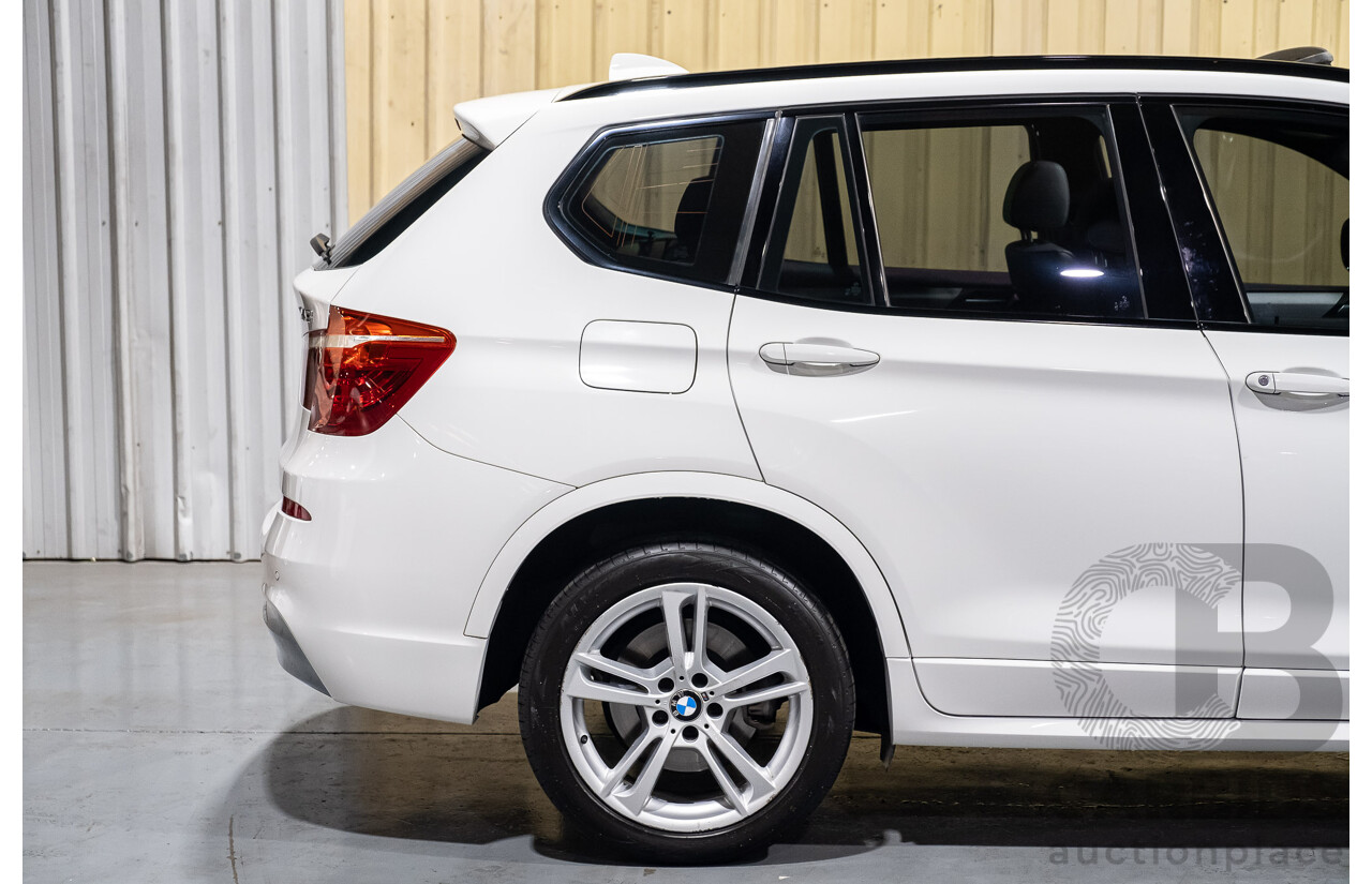 11/2013 BMW X3 X-drive 20d M-Sport F25 MY13 4d Wagon White Turbo Diesel 2.0L