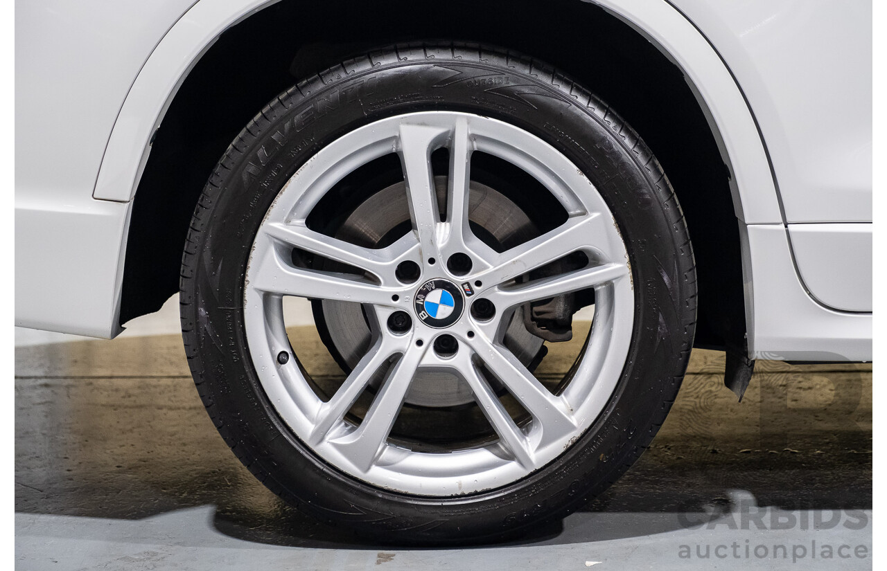 11/2013 BMW X3 X-drive 20d M-Sport F25 MY13 4d Wagon White Turbo Diesel 2.0L