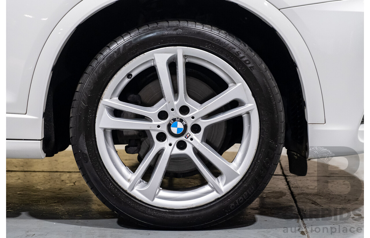 11/2013 BMW X3 X-drive 20d M-Sport F25 MY13 4d Wagon White Turbo Diesel 2.0L