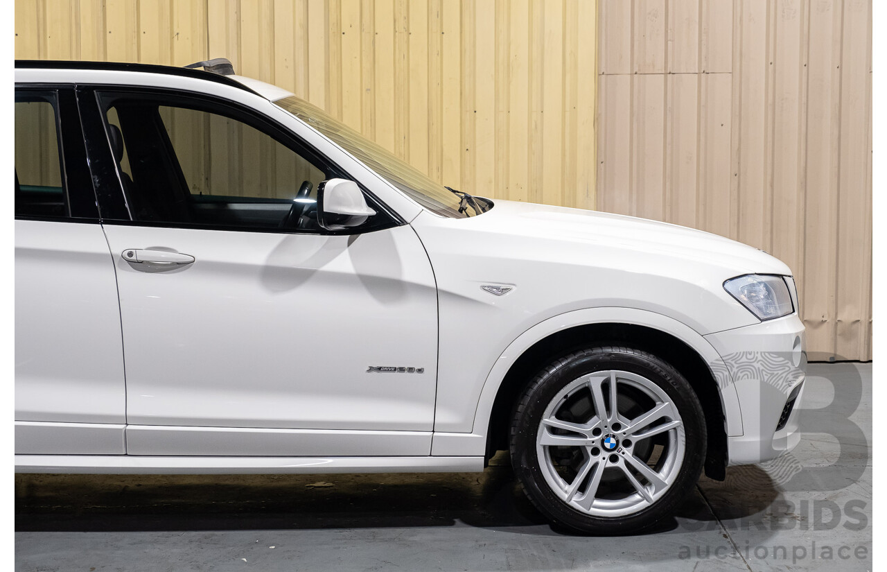 11/2013 BMW X3 X-drive 20d M-Sport F25 MY13 4d Wagon White Turbo Diesel 2.0L