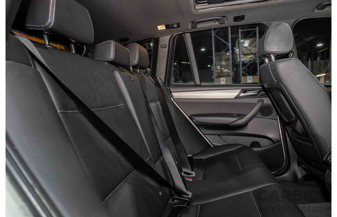 11/2013 BMW X3 X-drive 20d M-Sport F25 MY13 4d Wagon White Turbo Diesel 2.0L