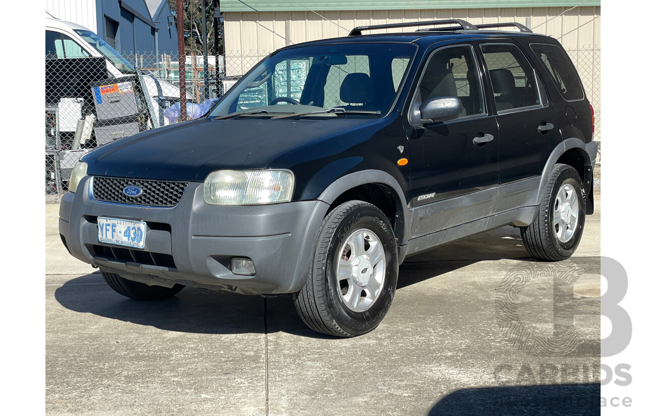 7/2002 Ford Escape XLT BA 4d Wagon Black 3.0L