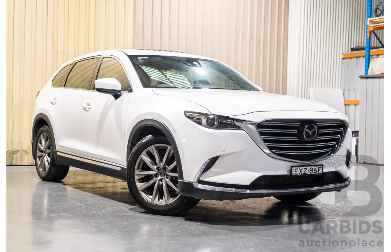 7/2017 Mazda CX-9 Azami (AWD) Skyactiv TC 4d Wagon White 2.5L Turbo Petrol - 7 Seater