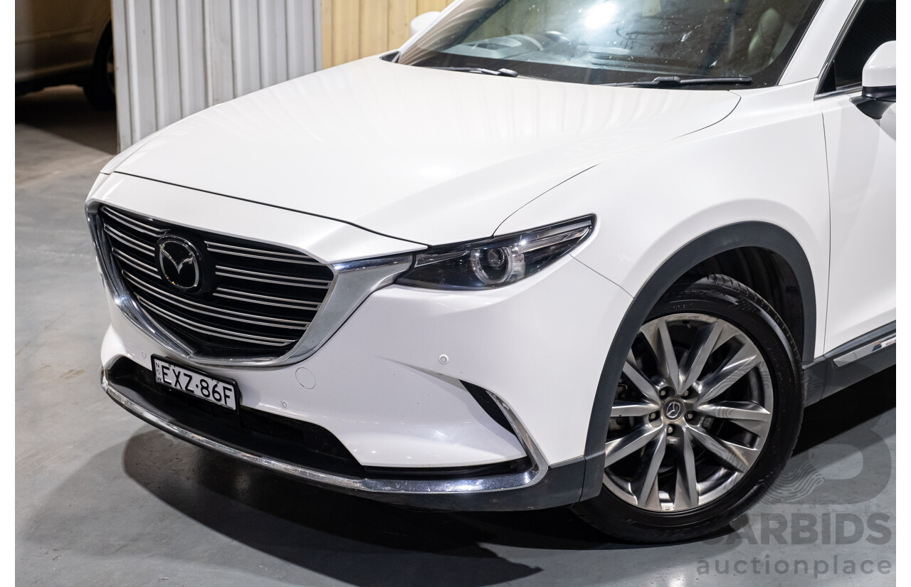 7/2017 Mazda CX-9 Azami (AWD) Skyactiv TC 4d Wagon White 2.5L Turbo Petrol - 7 Seater