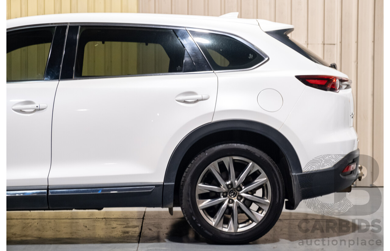 7/2017 Mazda CX-9 Azami (AWD) Skyactiv TC 4d Wagon White 2.5L Turbo Petrol - 7 Seater