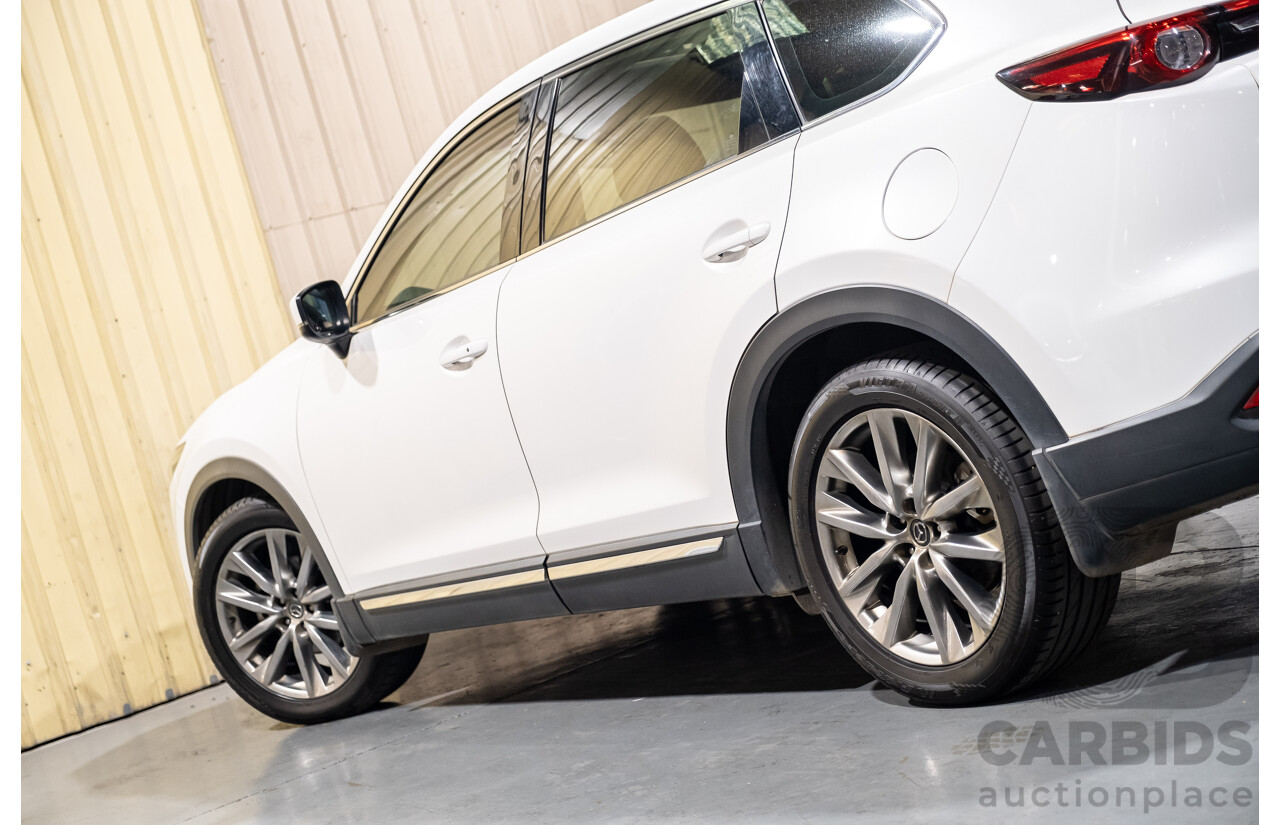 7/2017 Mazda CX-9 Azami (AWD) Skyactiv TC 4d Wagon White 2.5L Turbo Petrol - 7 Seater