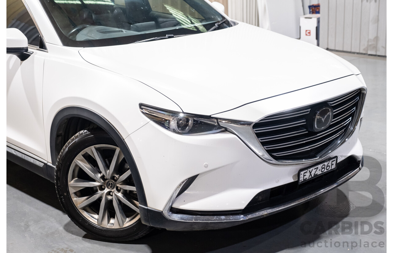 7/2017 Mazda CX-9 Azami (AWD) Skyactiv TC 4d Wagon White 2.5L Turbo Petrol - 7 Seater