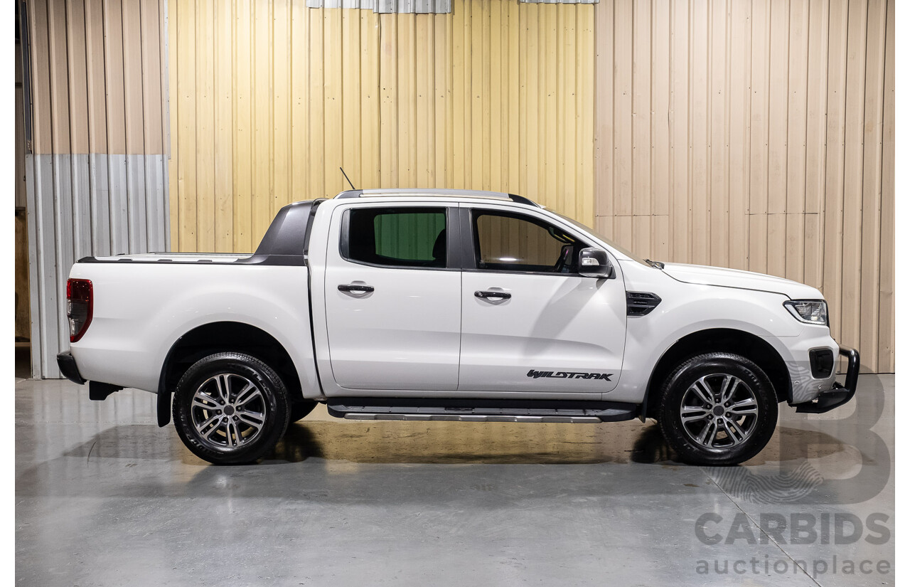 11/2019 Ford Ranger Wildtrak Bi-Turbo (4x4) MY19.75 PX MKIII Dual Cab P/Up White Twin Turbo Diesel 2.0L