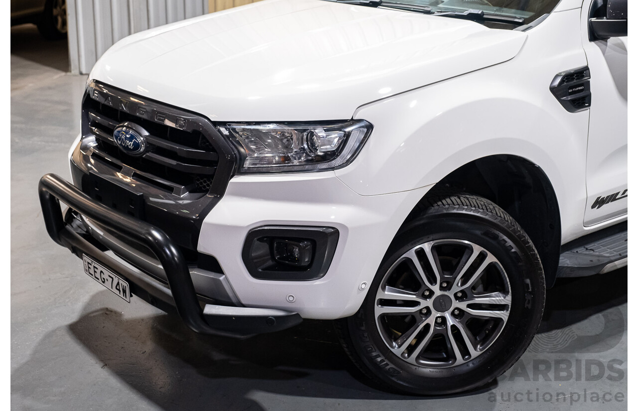 11/2019 Ford Ranger Wildtrak Bi-Turbo (4x4) MY19.75 PX MKIII Dual Cab P/Up White Twin Turbo Diesel 2.0L