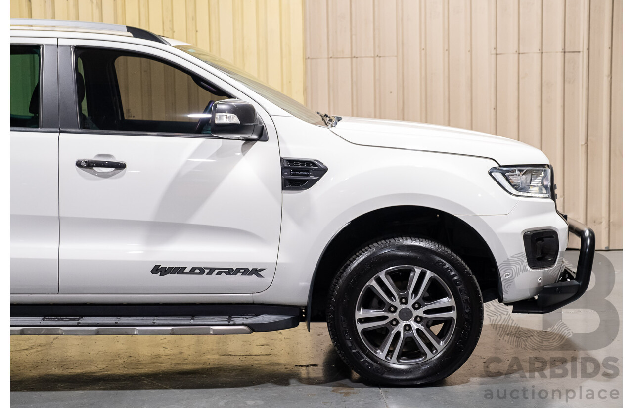 11/2019 Ford Ranger Wildtrak Bi-Turbo (4x4) MY19.75 PX MKIII Dual Cab P/Up White Twin Turbo Diesel 2.0L