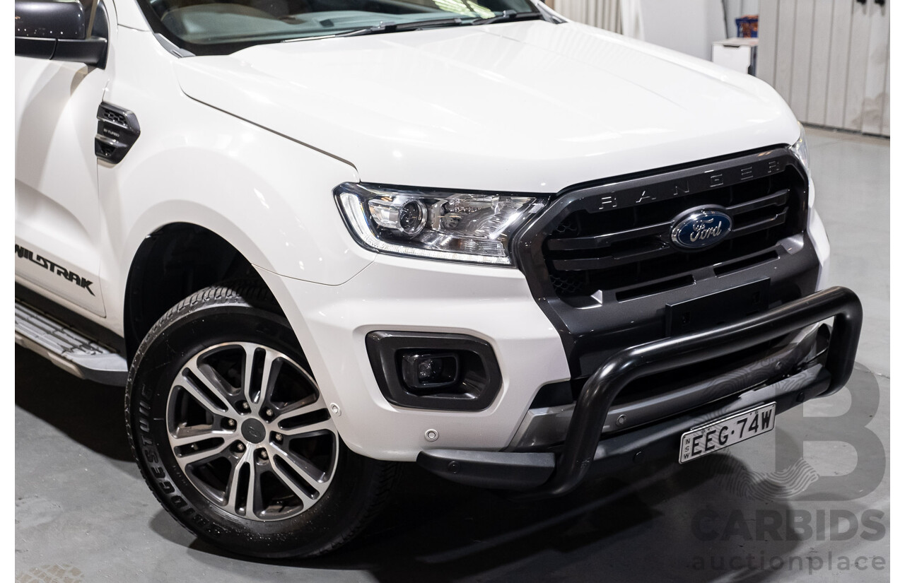 11/2019 Ford Ranger Wildtrak Bi-Turbo (4x4) MY19.75 PX MKIII Dual Cab P/Up White Twin Turbo Diesel 2.0L
