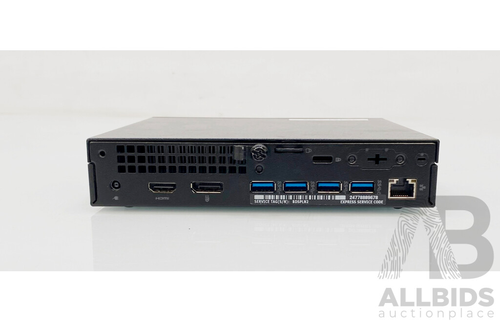 Dell (D10U002) OptiPlex 7050 Micro Intel Core I5 (6500T) 2.50GHz-3.10GHz Quad-Core CPU Small Form Factor Desktop Computer