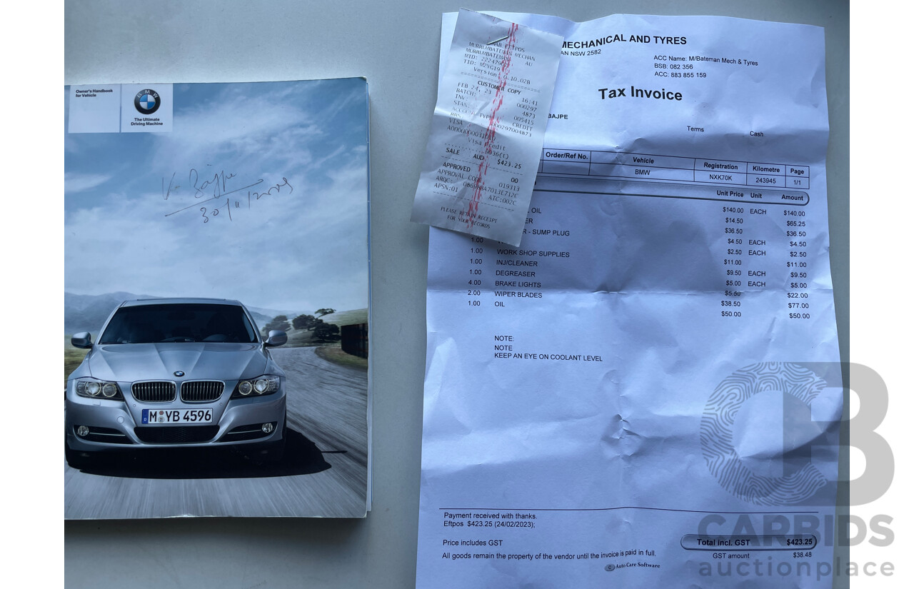 1/2009 BMW 320i Executive E90 MY09 4d Sedan Silver 2.0L