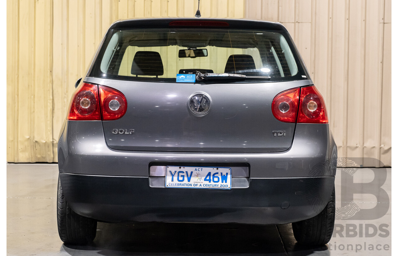 7/2007 Volkswagen Golf 2.0 TDI Comfortline 1K 5d Hatchback Grey Turbo Diesel 2.0L