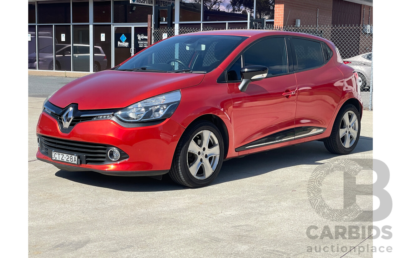 10/2014 Renault Clio  X98 5d Hatchback Red 1.2L