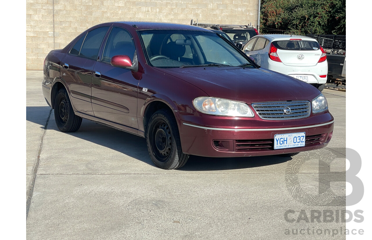 7/2005 Nissan Pulsar ST N16 MY04 4d Sedan Maroon 1.8L
