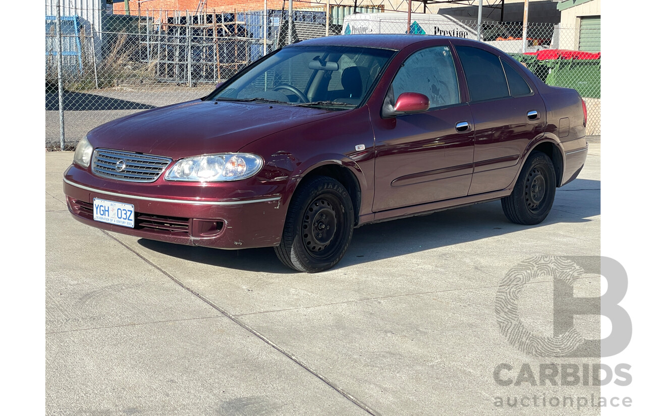 7/2005 Nissan Pulsar ST N16 MY04 4d Sedan Maroon 1.8L