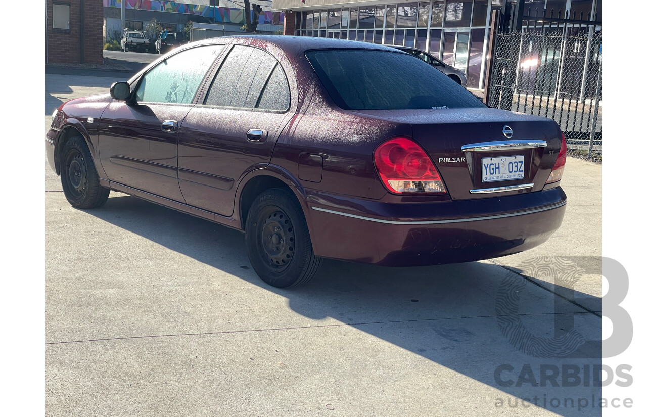 7/2005 Nissan Pulsar ST N16 MY04 4d Sedan Maroon 1.8L