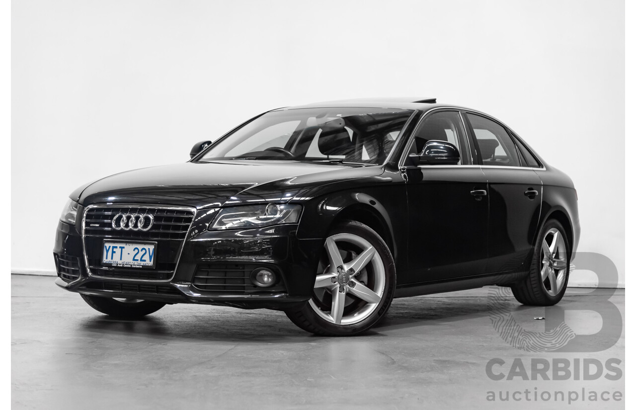6/2009 Audi A4 3.0 TDI Quattro B8 (8K) 4d Sedan Black 3.0L Turbo Diesel