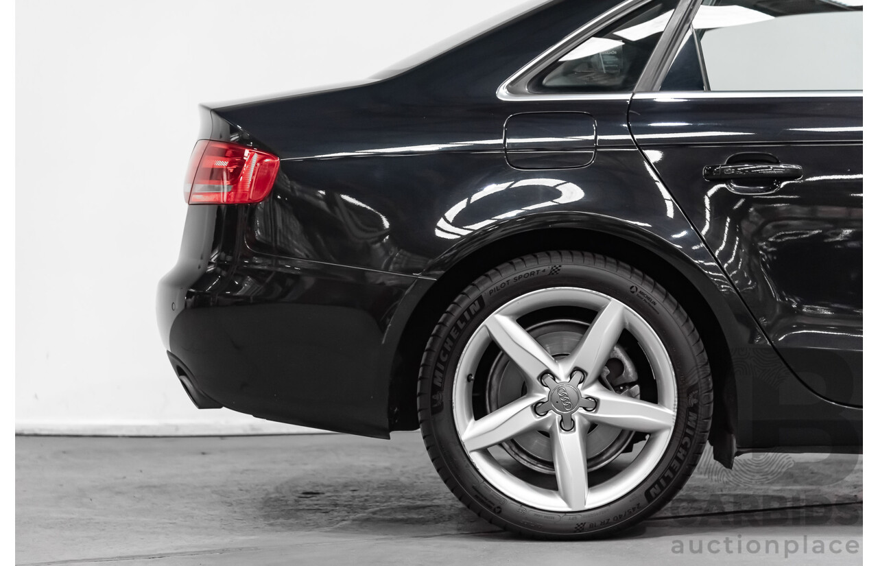 6/2009 Audi A4 3.0 TDI Quattro B8 (8K) 4d Sedan Black 3.0L Turbo Diesel