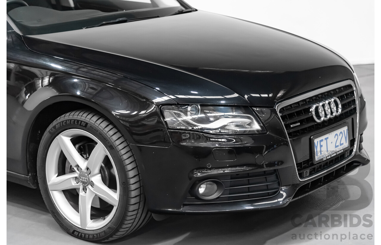 6/2009 Audi A4 3.0 TDI Quattro B8 (8K) 4d Sedan Black 3.0L Turbo Diesel