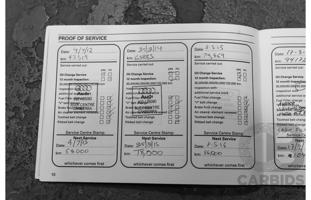 6/2009 Audi A4 3.0 TDI Quattro B8 (8K) 4d Sedan Black 3.0L Turbo Diesel