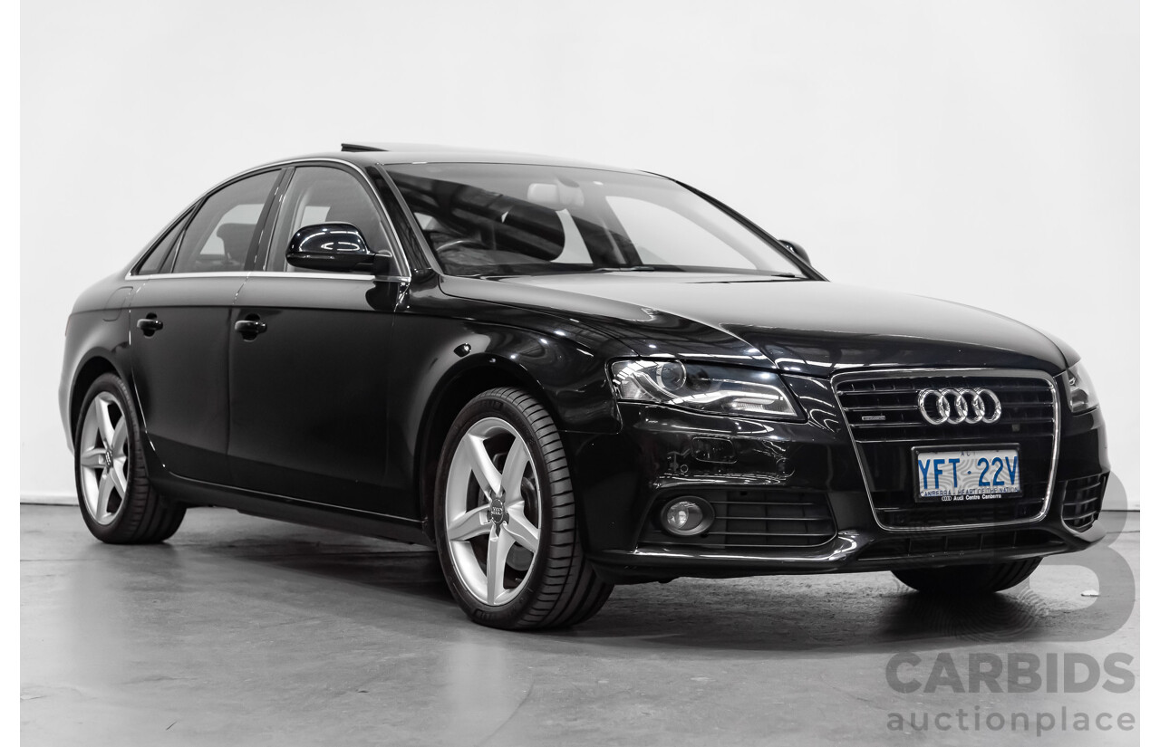 6/2009 Audi A4 3.0 TDI Quattro B8 (8K) 4d Sedan Black 3.0L Turbo Diesel
