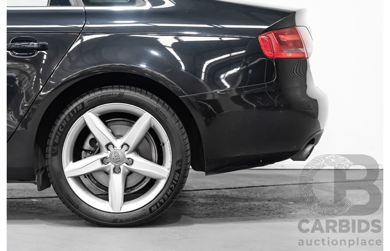 6/2009 Audi A4 3.0 TDI Quattro B8 (8K) 4d Sedan Black 3.0L Turbo Diesel