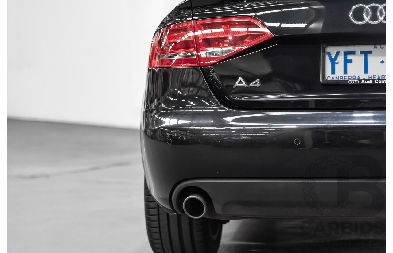 6/2009 Audi A4 3.0 TDI Quattro B8 (8K) 4d Sedan Black 3.0L Turbo Diesel