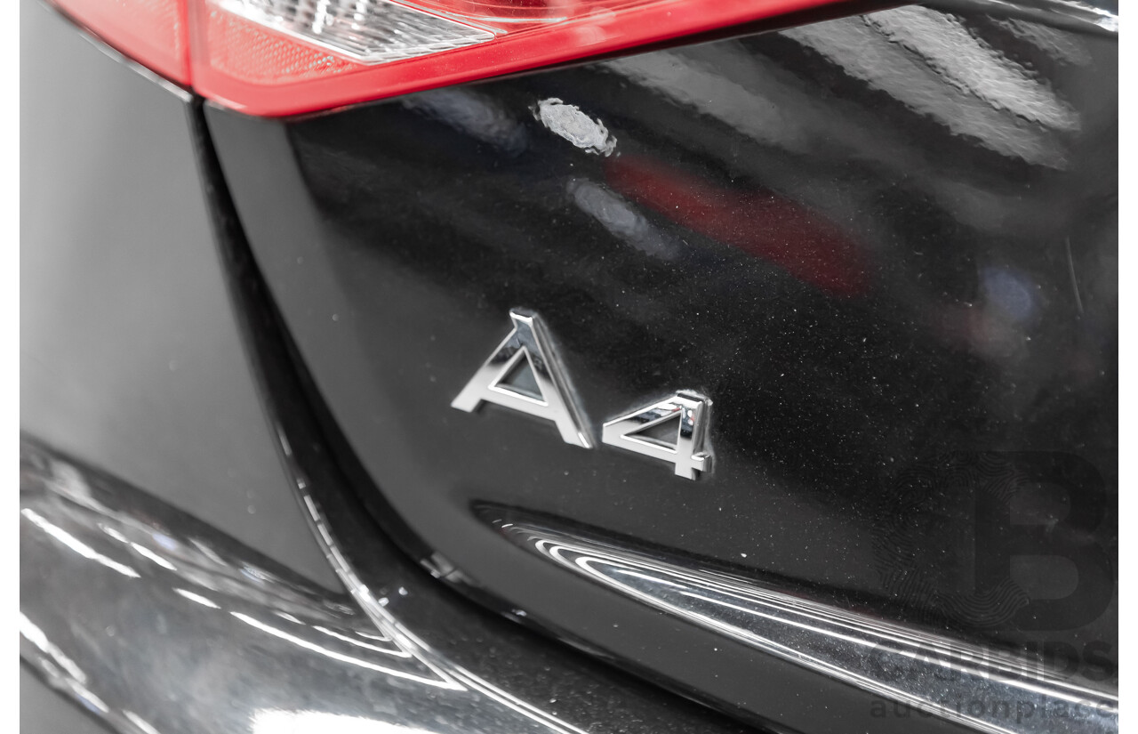 6/2009 Audi A4 3.0 TDI Quattro B8 (8K) 4d Sedan Black 3.0L Turbo Diesel