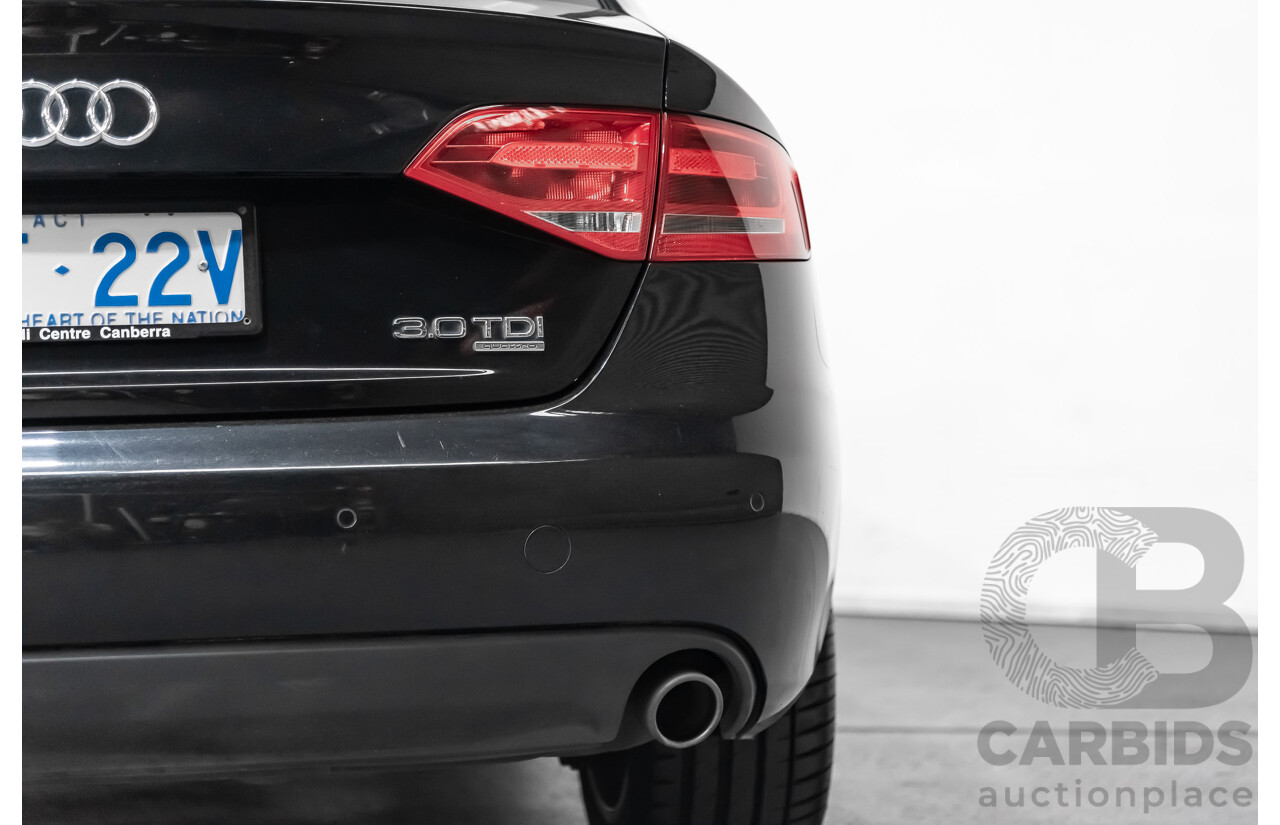 6/2009 Audi A4 3.0 TDI Quattro B8 (8K) 4d Sedan Black 3.0L Turbo Diesel