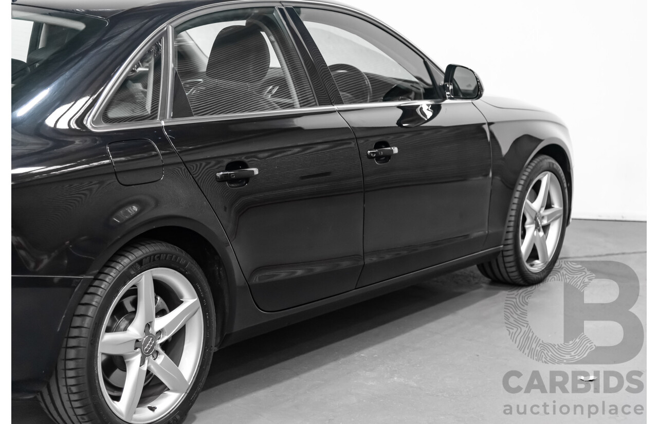 6/2009 Audi A4 3.0 TDI Quattro B8 (8K) 4d Sedan Black 3.0L Turbo Diesel
