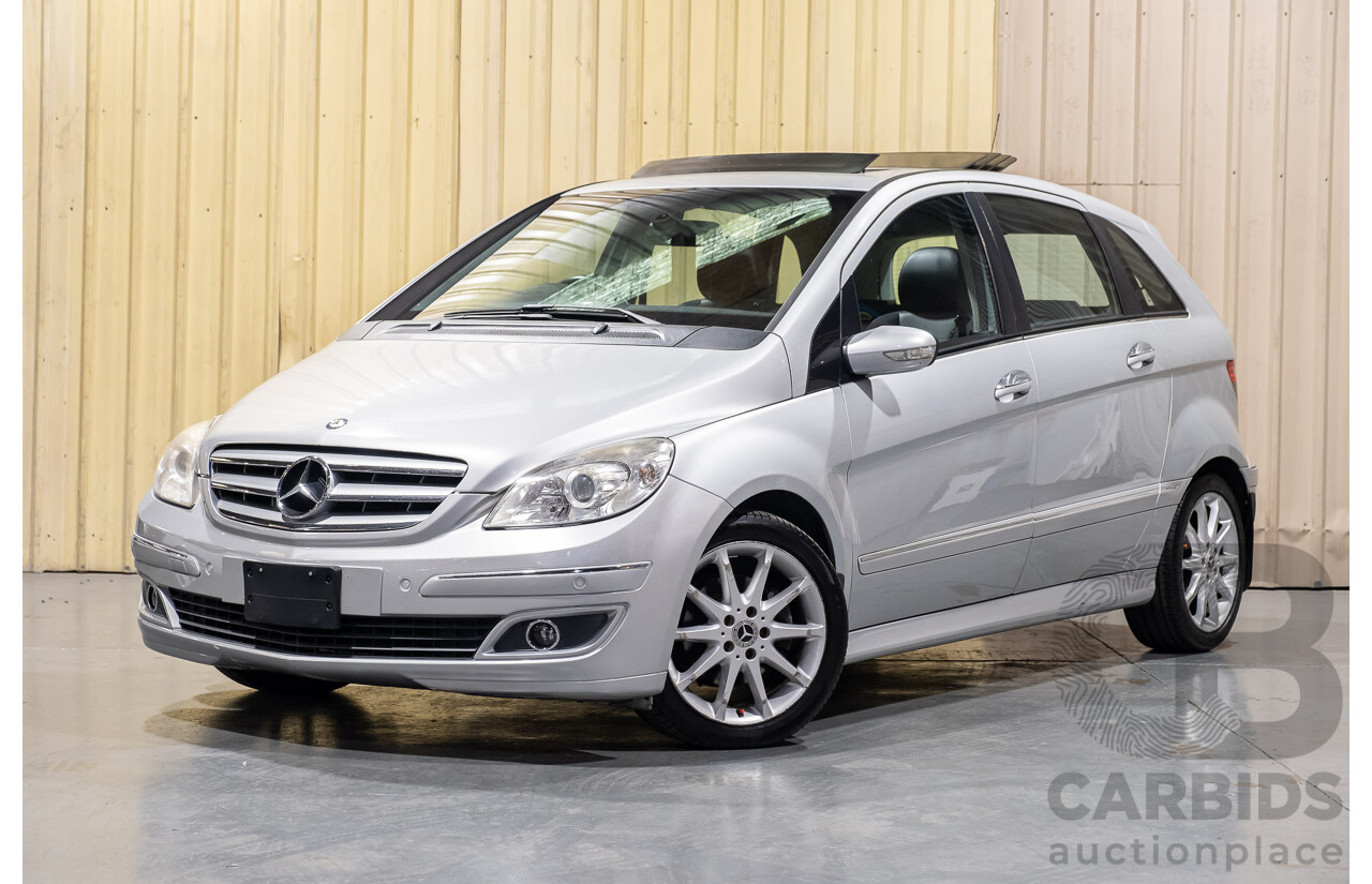 11/2007 Mercedes-Benz B200 Turbo W245 07 UPGRADE 5d Hatchback Polar Silver Metallic Turbo 2.0L