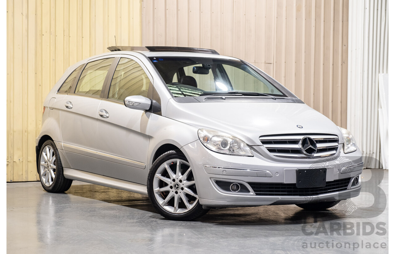 11/2007 Mercedes-Benz B200 Turbo W245 07 UPGRADE 5d Hatchback Polar Silver Metallic Turbo 2.0L