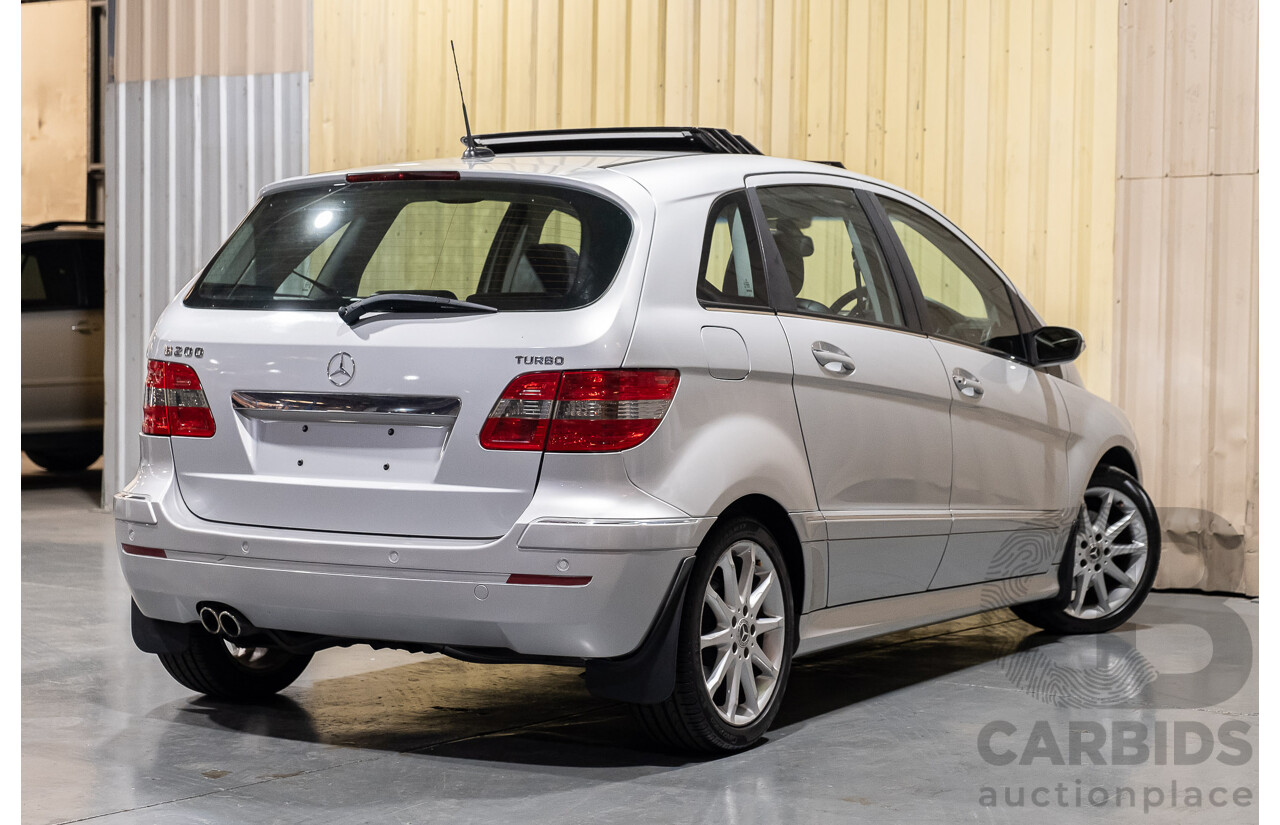 11/2007 Mercedes-Benz B200 Turbo W245 07 UPGRADE 5d Hatchback Polar Silver Metallic Turbo 2.0L
