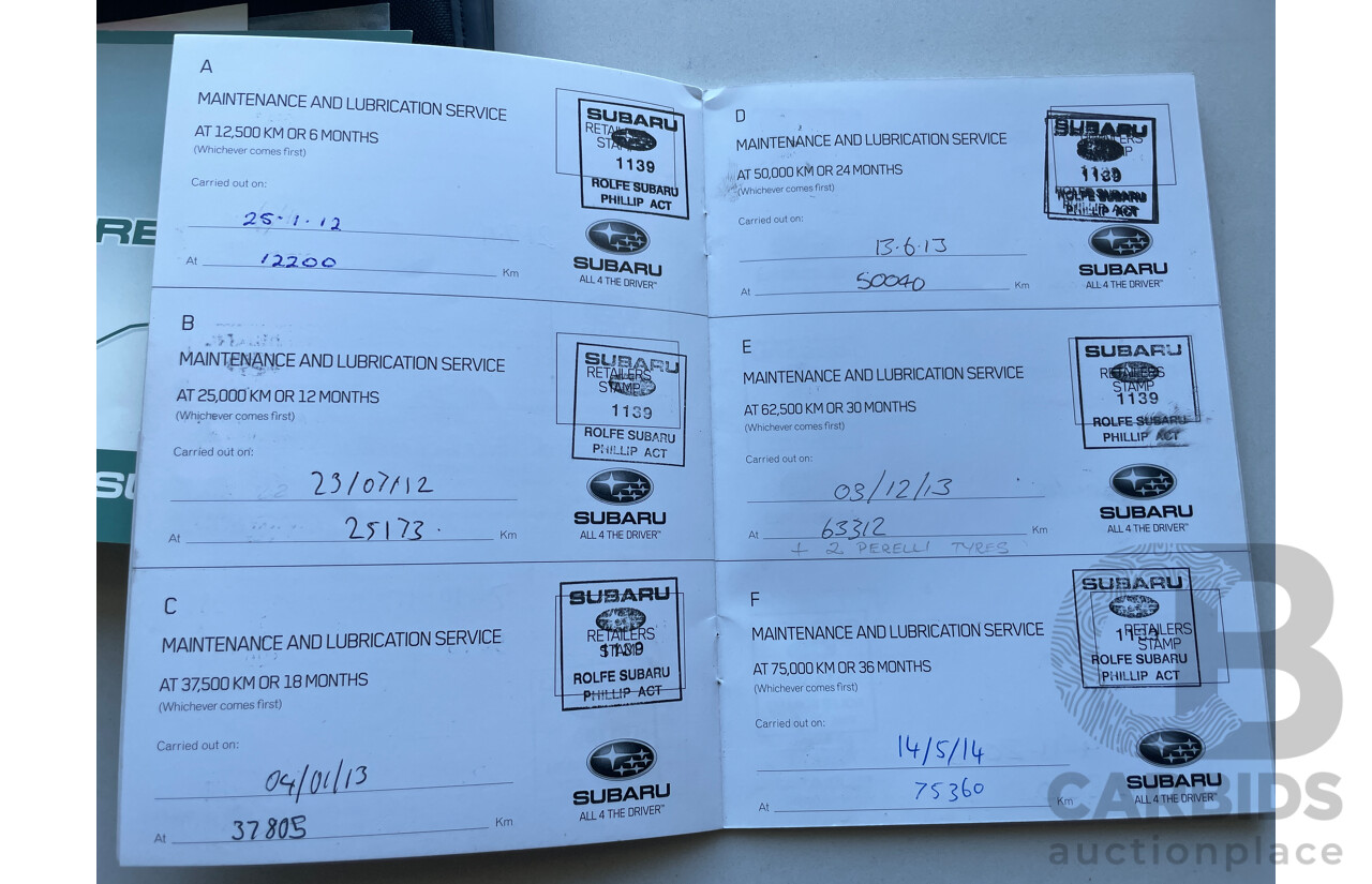 7/2011 Subaru Forester XS Columbia L.E. MY11 4d Wagon Silver 2.5L