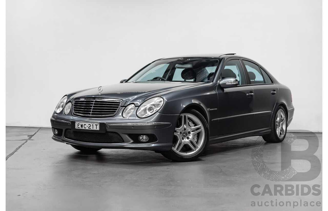 7/2005 Mercedes-Benz E55 AMG W211 4d Sedan Tenorite Grey 5.4L Supercharged V8