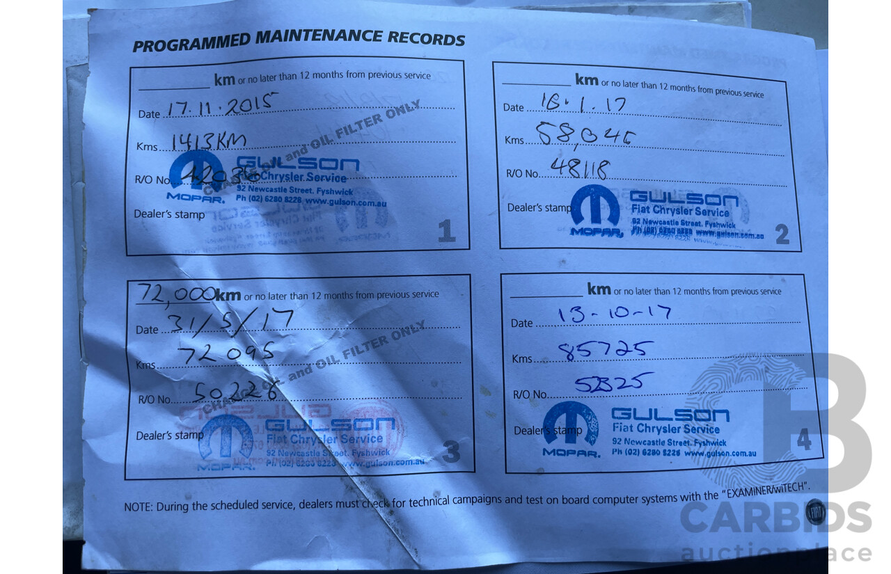 4/2015 Fiat Freemont Crossroad JF MY15 4d Wagon Blue 3.6L