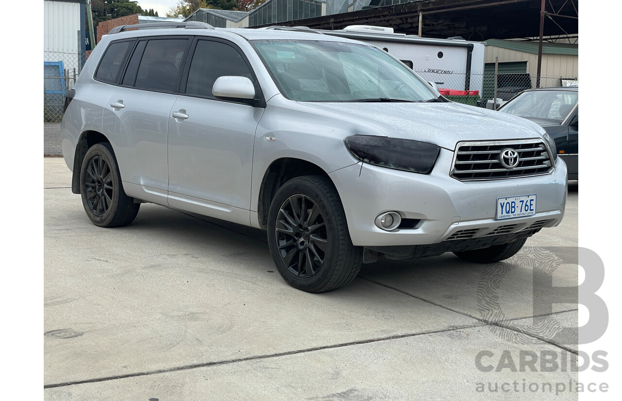 4/2008 Toyota Kluger KX-S (fwd) GSU40R 4d Wagon Silver 3.5L