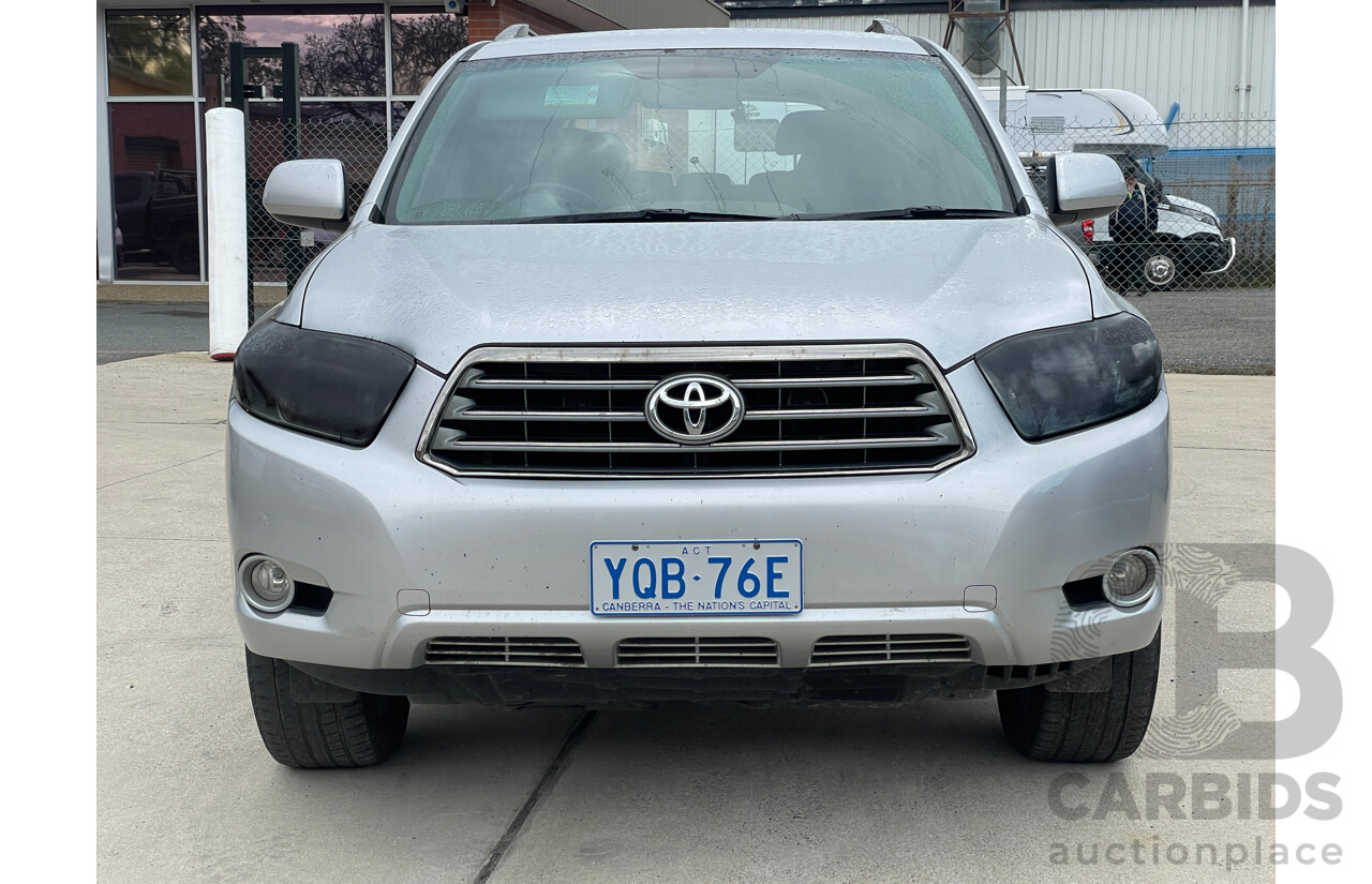 4/2008 Toyota Kluger KX-S (fwd) GSU40R 4d Wagon Silver 3.5L