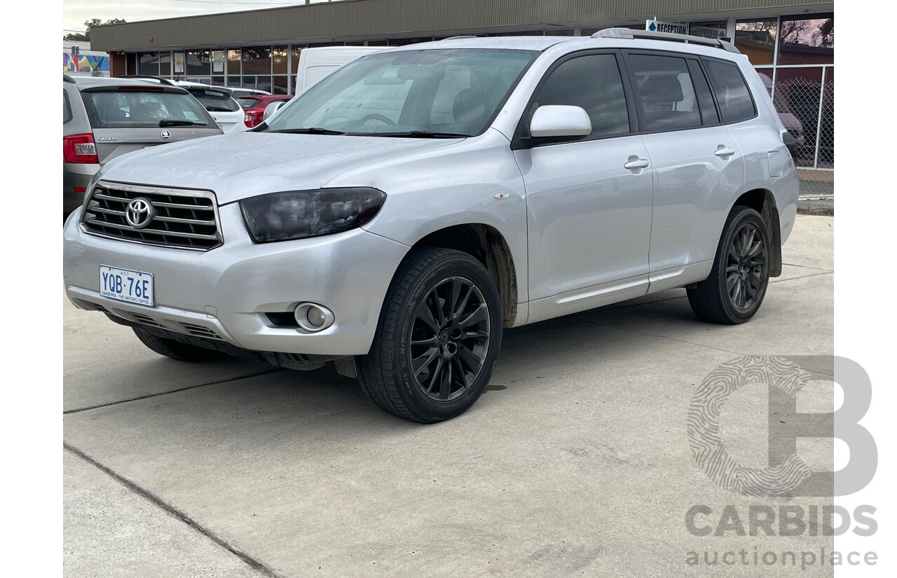 4/2008 Toyota Kluger KX-S (fwd) GSU40R 4d Wagon Silver 3.5L