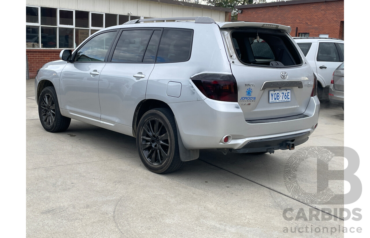 4/2008 Toyota Kluger KX-S (fwd) GSU40R 4d Wagon Silver 3.5L