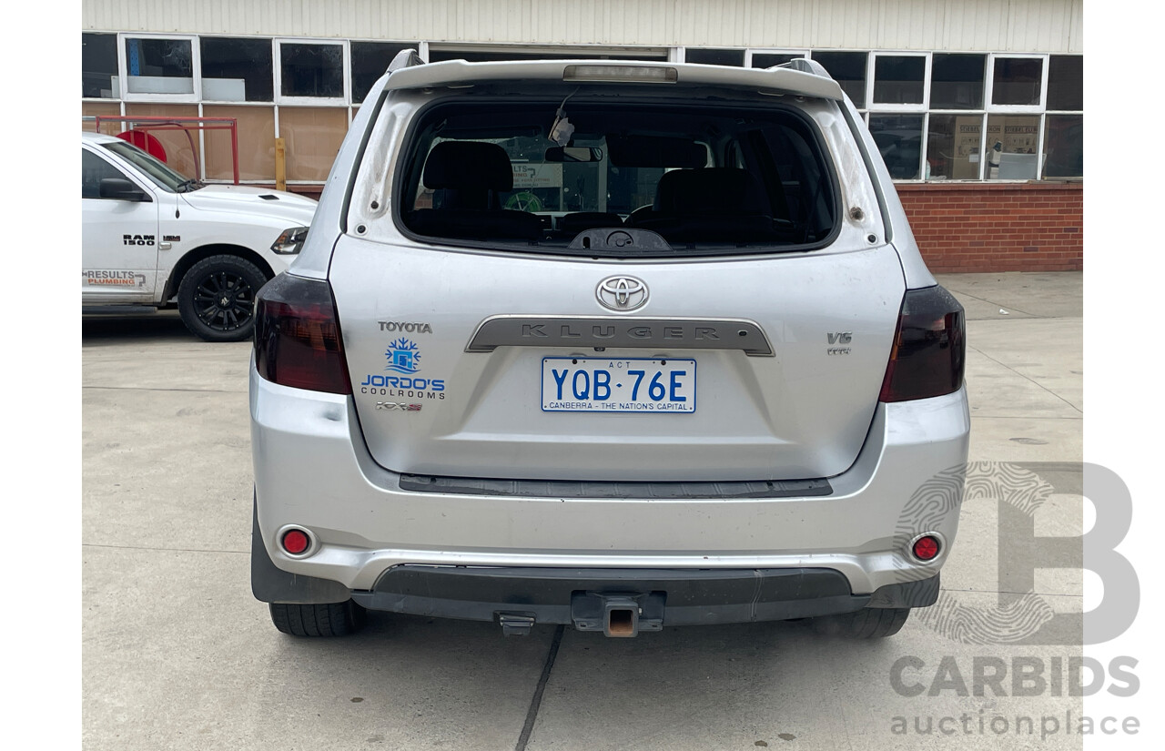4/2008 Toyota Kluger KX-S (fwd) GSU40R 4d Wagon Silver 3.5L