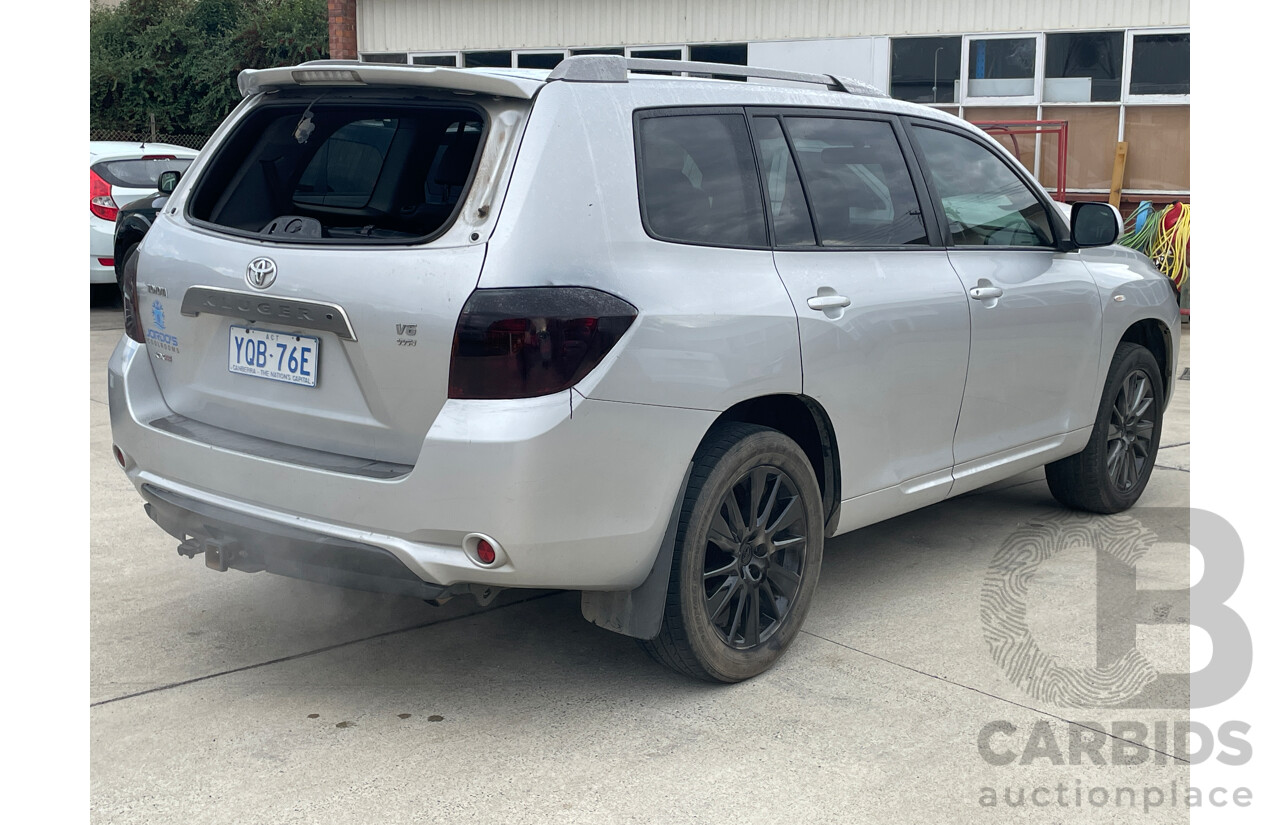 4/2008 Toyota Kluger KX-S (fwd) GSU40R 4d Wagon Silver 3.5L