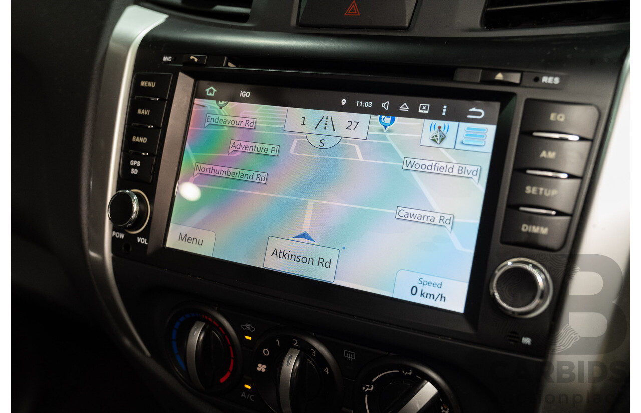 5/2015 Nissan Navara RX (4x4) NP300 D23 Double Cab Utility Silver Turbo Diesel 2.3L