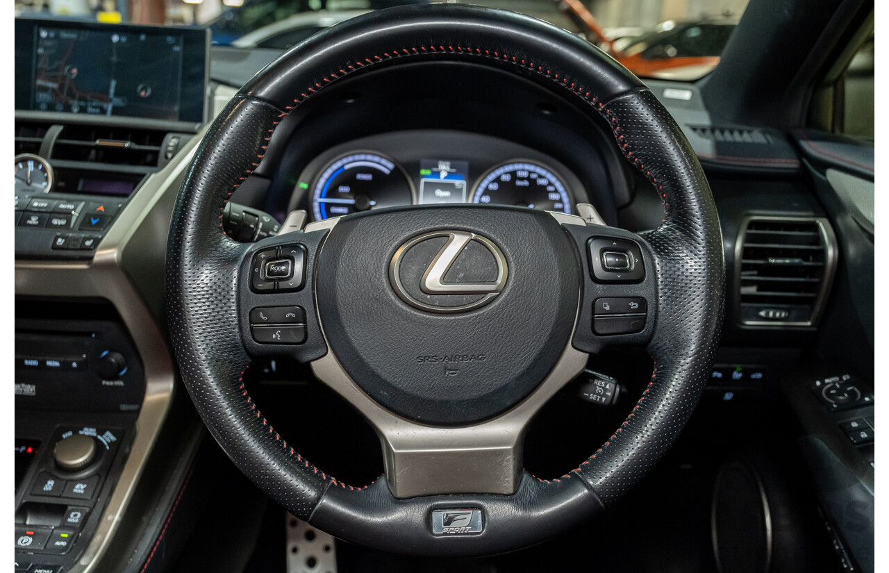 1/2016 Lexus NX300h F Sport Hybrid (AWD) AYZ15R 4d Wagon White 2.5L