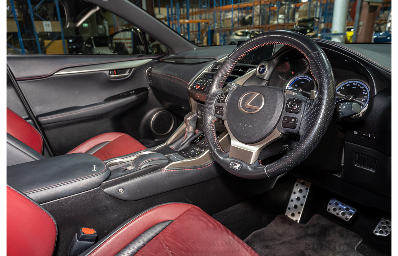 1/2016 Lexus NX300h F Sport Hybrid (AWD) AYZ15R 4d Wagon White 2.5L