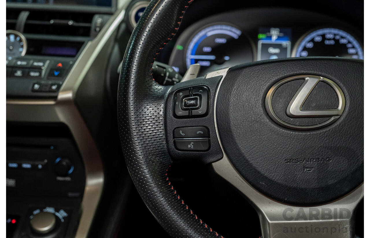 1/2016 Lexus NX300h F Sport Hybrid (AWD) AYZ15R 4d Wagon White 2.5L