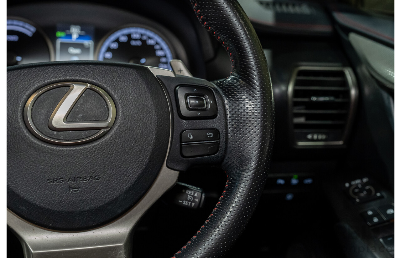 1/2016 Lexus NX300h F Sport Hybrid (AWD) AYZ15R 4d Wagon White 2.5L