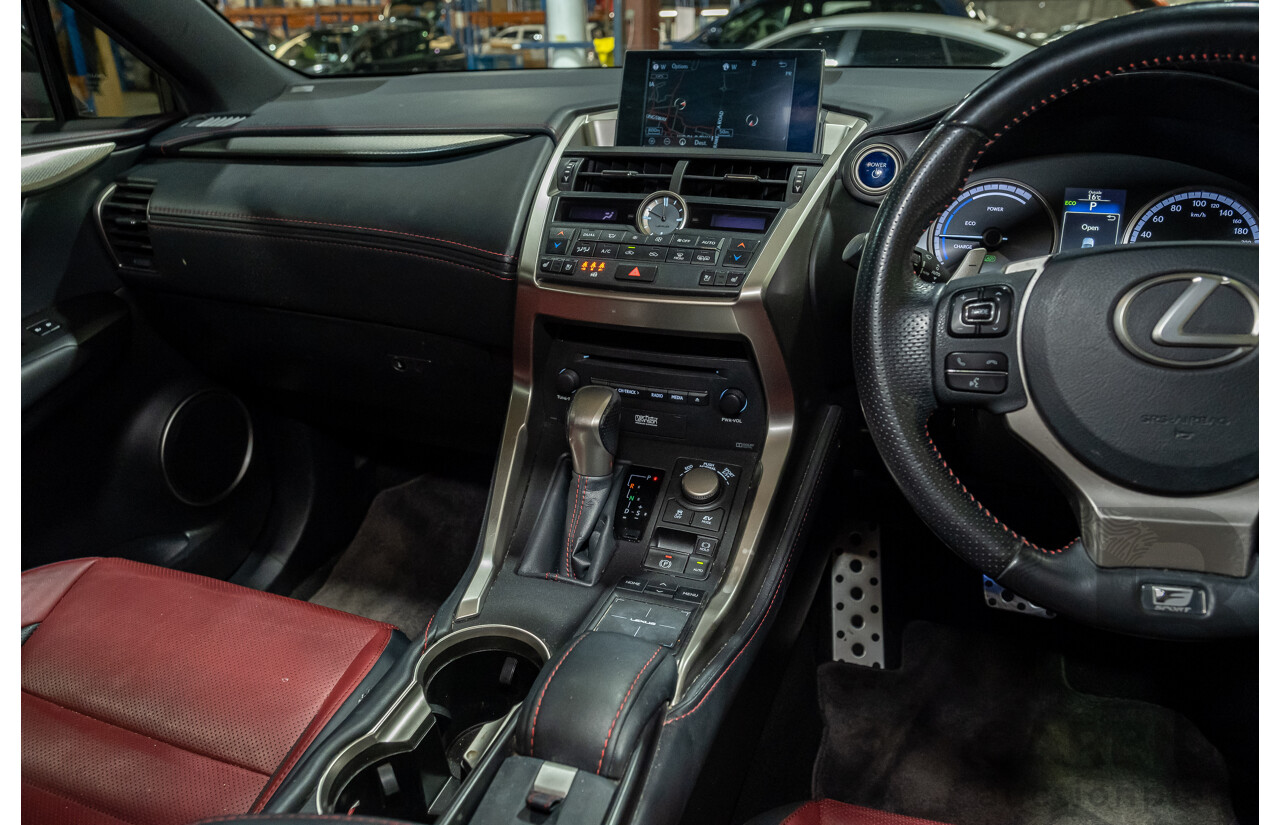 1/2016 Lexus NX300h F Sport Hybrid (AWD) AYZ15R 4d Wagon White 2.5L